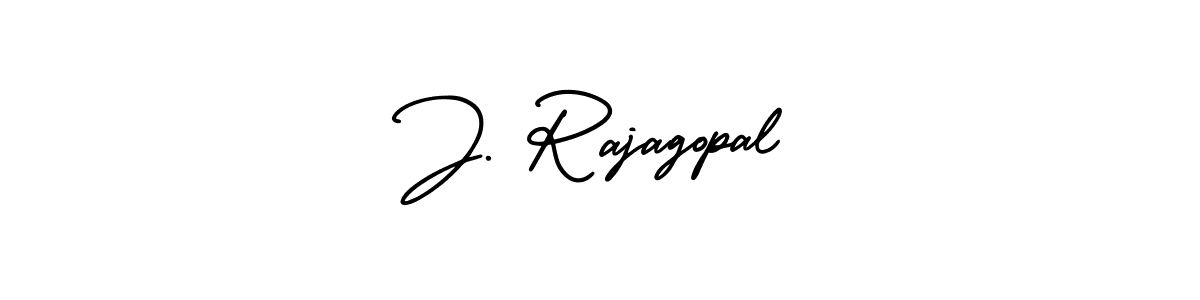 The best way (AmerikaSignatureDemo-Regular) to make a short signature is to pick only two or three words in your name. The name J. Rajagopal include a total of six letters. For converting this name. J. Rajagopal signature style 3 images and pictures png