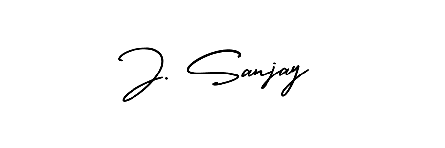 Create a beautiful signature design for name J. Sanjay. With this signature (AmerikaSignatureDemo-Regular) fonts, you can make a handwritten signature for free. J. Sanjay signature style 3 images and pictures png