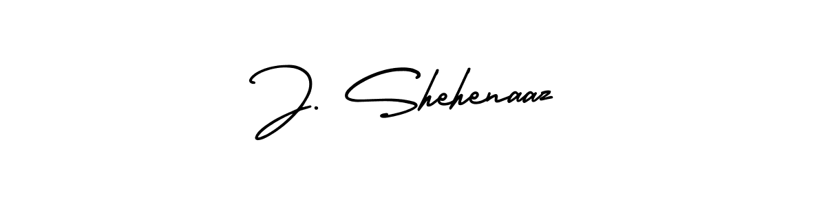 How to make J. Shehenaaz signature? AmerikaSignatureDemo-Regular is a professional autograph style. Create handwritten signature for J. Shehenaaz name. J. Shehenaaz signature style 3 images and pictures png