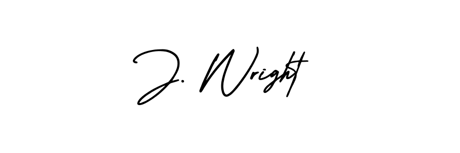 Create a beautiful signature design for name J. Wright. With this signature (AmerikaSignatureDemo-Regular) fonts, you can make a handwritten signature for free. J. Wright signature style 3 images and pictures png