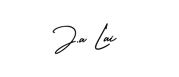 Check out images of Autograph of J.a Lai name. Actor J.a Lai Signature Style. AmerikaSignatureDemo-Regular is a professional sign style online. J.a Lai signature style 3 images and pictures png