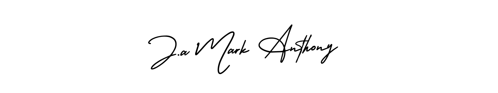 How to Draw J.a Mark Anthony signature style? AmerikaSignatureDemo-Regular is a latest design signature styles for name J.a Mark Anthony. J.a Mark Anthony signature style 3 images and pictures png