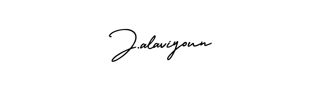 J.alaviyoun stylish signature style. Best Handwritten Sign (AmerikaSignatureDemo-Regular) for my name. Handwritten Signature Collection Ideas for my name J.alaviyoun. J.alaviyoun signature style 3 images and pictures png