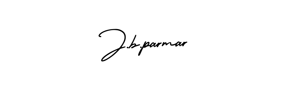 Create a beautiful signature design for name J.b.parmar. With this signature (AmerikaSignatureDemo-Regular) fonts, you can make a handwritten signature for free. J.b.parmar signature style 3 images and pictures png