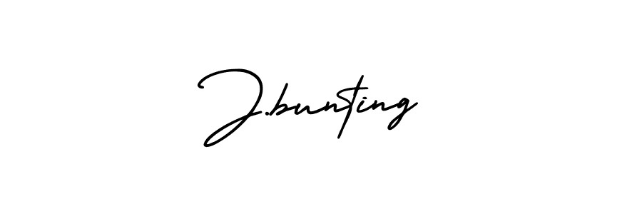 How to make J.bunting signature? AmerikaSignatureDemo-Regular is a professional autograph style. Create handwritten signature for J.bunting name. J.bunting signature style 3 images and pictures png