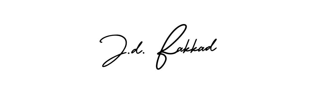 Also we have J.d. Fakkad name is the best signature style. Create professional handwritten signature collection using AmerikaSignatureDemo-Regular autograph style. J.d. Fakkad signature style 3 images and pictures png