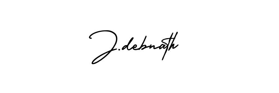 Also we have J.debnath name is the best signature style. Create professional handwritten signature collection using AmerikaSignatureDemo-Regular autograph style. J.debnath signature style 3 images and pictures png