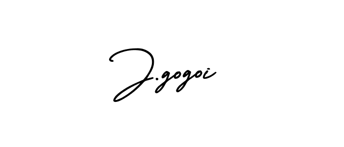 J.gogoi stylish signature style. Best Handwritten Sign (AmerikaSignatureDemo-Regular) for my name. Handwritten Signature Collection Ideas for my name J.gogoi. J.gogoi signature style 3 images and pictures png