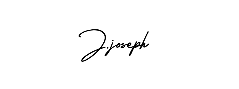 Make a beautiful signature design for name J.joseph. With this signature (AmerikaSignatureDemo-Regular) style, you can create a handwritten signature for free. J.joseph signature style 3 images and pictures png