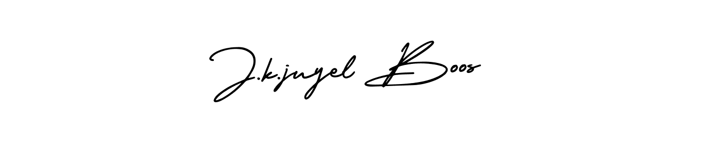 Create a beautiful signature design for name J.k.juyel Boos. With this signature (AmerikaSignatureDemo-Regular) fonts, you can make a handwritten signature for free. J.k.juyel Boos signature style 3 images and pictures png