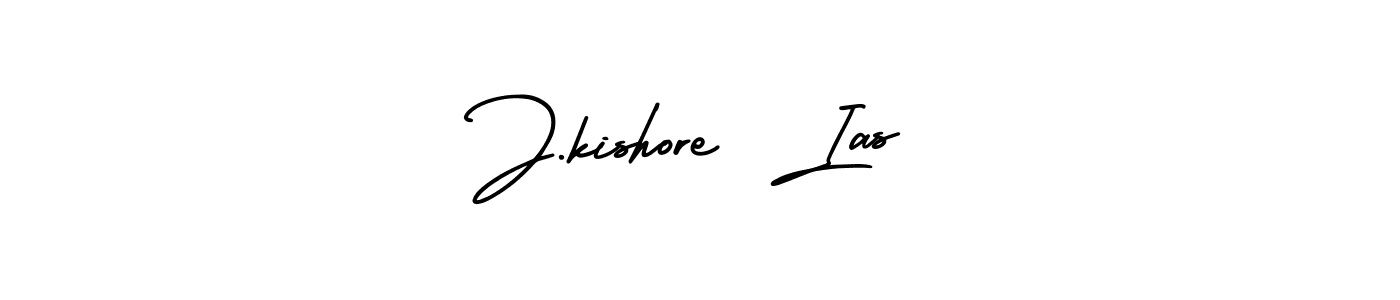 Use a signature maker to create a handwritten signature online. With this signature software, you can design (AmerikaSignatureDemo-Regular) your own signature for name J.kishore  Ias. J.kishore  Ias signature style 3 images and pictures png