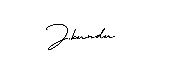How to make J.kundu signature? AmerikaSignatureDemo-Regular is a professional autograph style. Create handwritten signature for J.kundu name. J.kundu signature style 3 images and pictures png