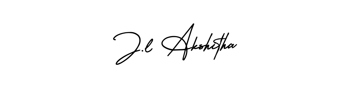 Make a beautiful signature design for name J.l Akshitha. Use this online signature maker to create a handwritten signature for free. J.l Akshitha signature style 3 images and pictures png