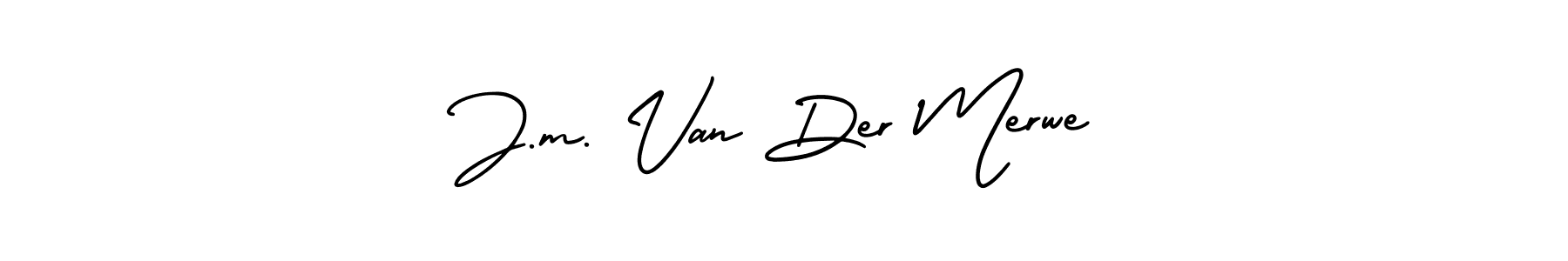 if you are searching for the best signature style for your name J.m. Van Der Merwe. so please give up your signature search. here we have designed multiple signature styles  using AmerikaSignatureDemo-Regular. J.m. Van Der Merwe signature style 3 images and pictures png