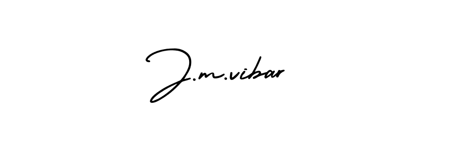 Make a beautiful signature design for name J.m.vibar. With this signature (AmerikaSignatureDemo-Regular) style, you can create a handwritten signature for free. J.m.vibar signature style 3 images and pictures png