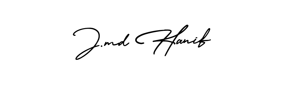 Also You can easily find your signature by using the search form. We will create J.md Hanif name handwritten signature images for you free of cost using AmerikaSignatureDemo-Regular sign style. J.md Hanif signature style 3 images and pictures png