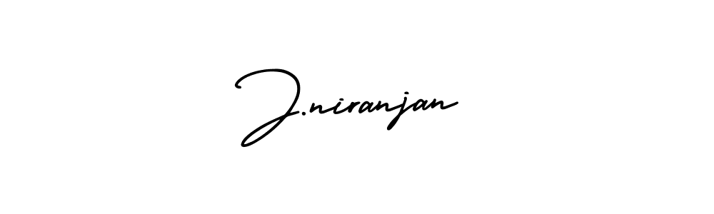 You should practise on your own different ways (AmerikaSignatureDemo-Regular) to write your name (J.niranjan) in signature. don't let someone else do it for you. J.niranjan signature style 3 images and pictures png