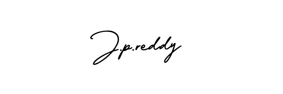 You should practise on your own different ways (AmerikaSignatureDemo-Regular) to write your name (J.p.reddy) in signature. don't let someone else do it for you. J.p.reddy signature style 3 images and pictures png