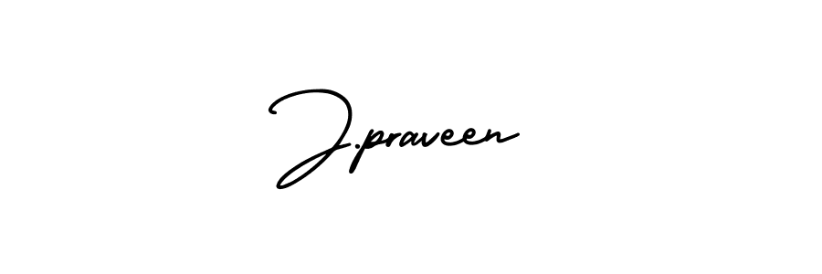 Best and Professional Signature Style for J.praveen. AmerikaSignatureDemo-Regular Best Signature Style Collection. J.praveen signature style 3 images and pictures png