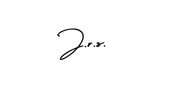 Design your own signature with our free online signature maker. With this signature software, you can create a handwritten (AmerikaSignatureDemo-Regular) signature for name J.r.s.. J.r.s. signature style 3 images and pictures png