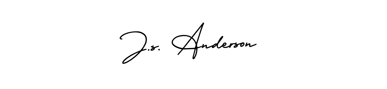 Also we have J.s. Anderson name is the best signature style. Create professional handwritten signature collection using AmerikaSignatureDemo-Regular autograph style. J.s. Anderson signature style 3 images and pictures png