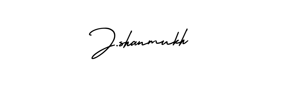 You should practise on your own different ways (AmerikaSignatureDemo-Regular) to write your name (J.shanmukh) in signature. don't let someone else do it for you. J.shanmukh signature style 3 images and pictures png
