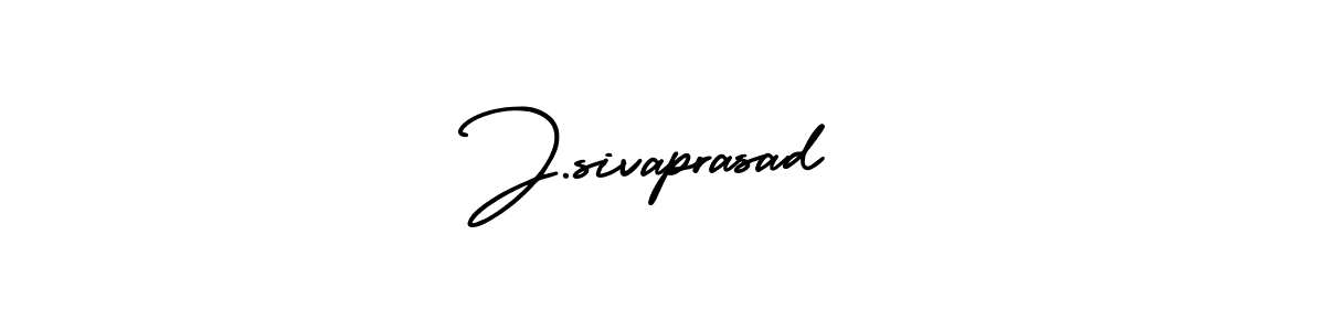 How to make J.sivaprasad name signature. Use AmerikaSignatureDemo-Regular style for creating short signs online. This is the latest handwritten sign. J.sivaprasad signature style 3 images and pictures png