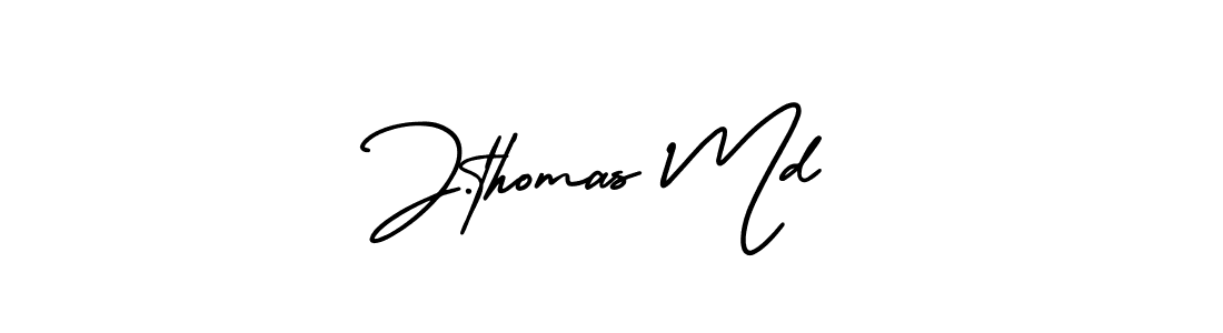 AmerikaSignatureDemo-Regular is a professional signature style that is perfect for those who want to add a touch of class to their signature. It is also a great choice for those who want to make their signature more unique. Get J.thomas Md name to fancy signature for free. J.thomas Md signature style 3 images and pictures png