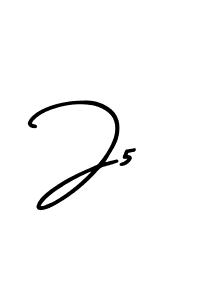 Make a beautiful signature design for name J5. With this signature (AmerikaSignatureDemo-Regular) style, you can create a handwritten signature for free. J5 signature style 3 images and pictures png