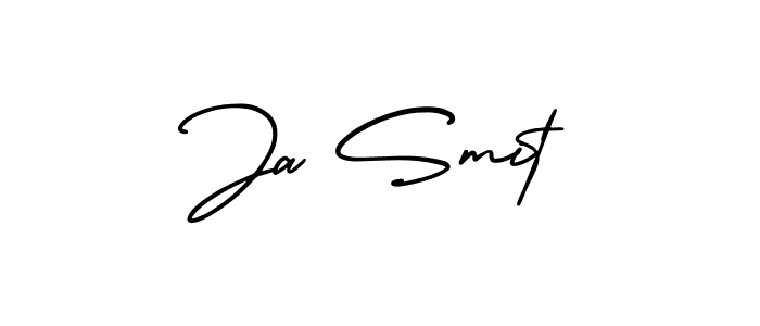 How to make Ja Smit signature? AmerikaSignatureDemo-Regular is a professional autograph style. Create handwritten signature for Ja Smit name. Ja Smit signature style 3 images and pictures png
