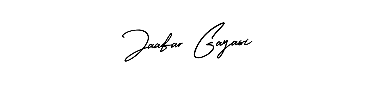 Use a signature maker to create a handwritten signature online. With this signature software, you can design (AmerikaSignatureDemo-Regular) your own signature for name Jaafar Gayasi. Jaafar Gayasi signature style 3 images and pictures png