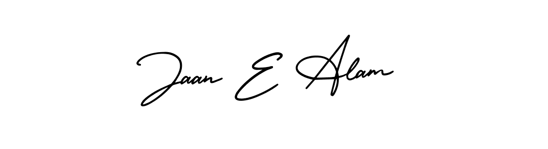 Create a beautiful signature design for name Jaan E Alam. With this signature (AmerikaSignatureDemo-Regular) fonts, you can make a handwritten signature for free. Jaan E Alam signature style 3 images and pictures png