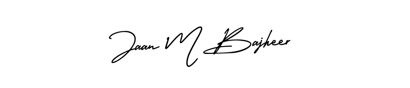 Use a signature maker to create a handwritten signature online. With this signature software, you can design (AmerikaSignatureDemo-Regular) your own signature for name Jaan M Bajheer. Jaan M Bajheer signature style 3 images and pictures png