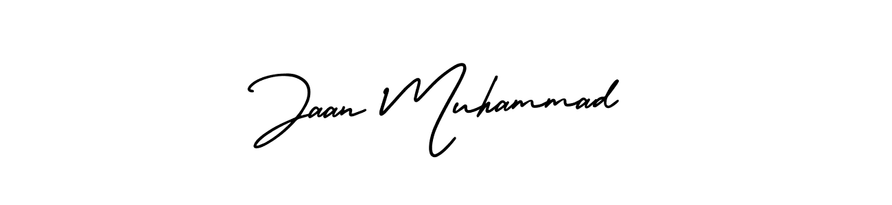 if you are searching for the best signature style for your name Jaan Muhammad. so please give up your signature search. here we have designed multiple signature styles  using AmerikaSignatureDemo-Regular. Jaan Muhammad signature style 3 images and pictures png