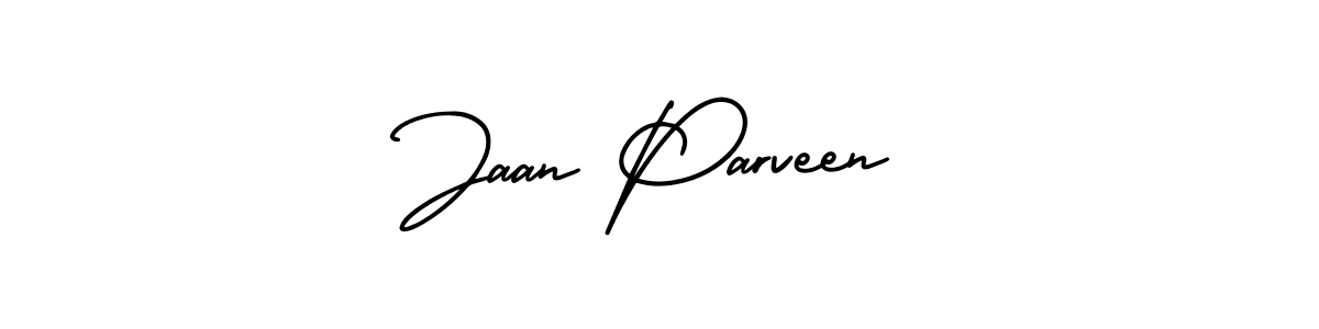 Jaan Parveen stylish signature style. Best Handwritten Sign (AmerikaSignatureDemo-Regular) for my name. Handwritten Signature Collection Ideas for my name Jaan Parveen. Jaan Parveen signature style 3 images and pictures png