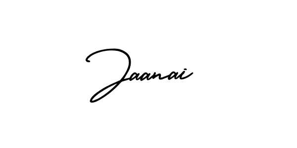 How to make Jaanai name signature. Use AmerikaSignatureDemo-Regular style for creating short signs online. This is the latest handwritten sign. Jaanai signature style 3 images and pictures png