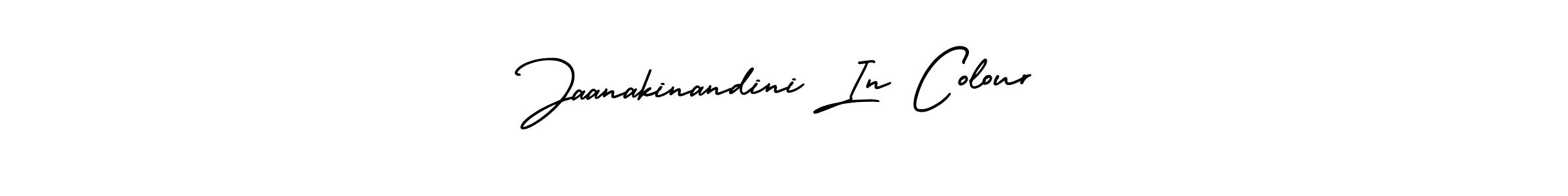 Also we have Jaanakinandini In Colour name is the best signature style. Create professional handwritten signature collection using AmerikaSignatureDemo-Regular autograph style. Jaanakinandini In Colour signature style 3 images and pictures png