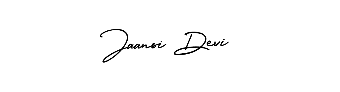 Make a beautiful signature design for name Jaansi Devi. With this signature (AmerikaSignatureDemo-Regular) style, you can create a handwritten signature for free. Jaansi Devi signature style 3 images and pictures png