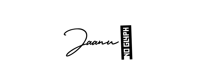 The best way (AmerikaSignatureDemo-Regular) to make a short signature is to pick only two or three words in your name. The name Jaanu❤ include a total of six letters. For converting this name. Jaanu❤ signature style 3 images and pictures png