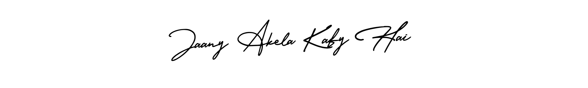 How to make Jaany Akela Kafy Hai signature? AmerikaSignatureDemo-Regular is a professional autograph style. Create handwritten signature for Jaany Akela Kafy Hai name. Jaany Akela Kafy Hai signature style 3 images and pictures png