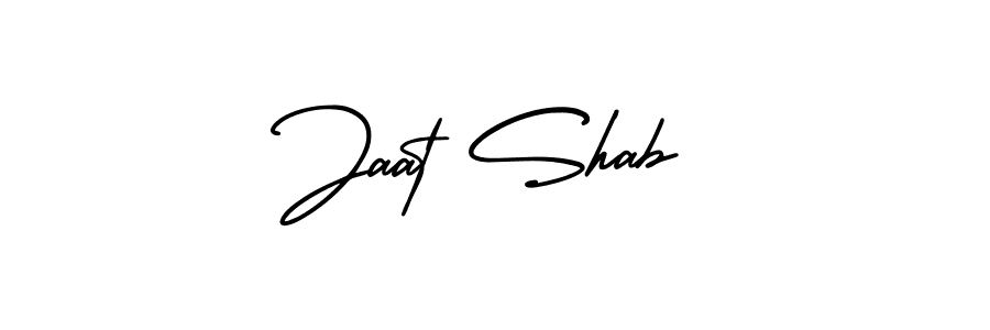 How to Draw Jaat Shab signature style? AmerikaSignatureDemo-Regular is a latest design signature styles for name Jaat Shab. Jaat Shab signature style 3 images and pictures png