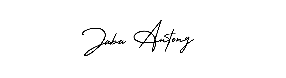 Best and Professional Signature Style for Jaba Antony. AmerikaSignatureDemo-Regular Best Signature Style Collection. Jaba Antony signature style 3 images and pictures png