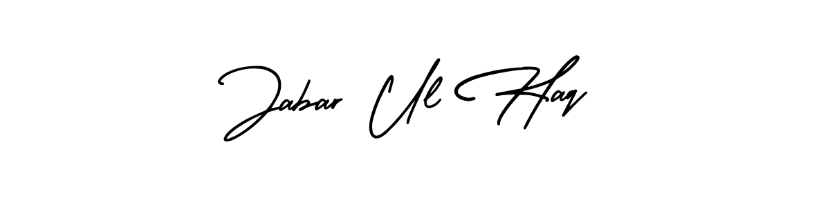 How to Draw Jabar Ul Haq signature style? AmerikaSignatureDemo-Regular is a latest design signature styles for name Jabar Ul Haq. Jabar Ul Haq signature style 3 images and pictures png