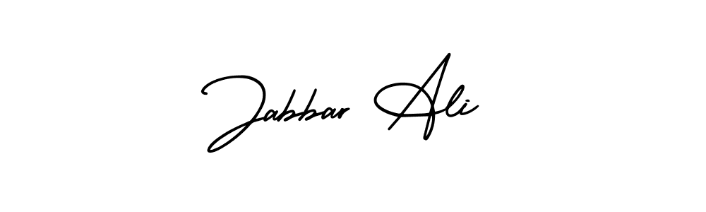 How to make Jabbar Ali name signature. Use AmerikaSignatureDemo-Regular style for creating short signs online. This is the latest handwritten sign. Jabbar Ali signature style 3 images and pictures png