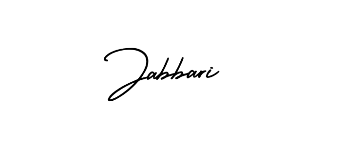 Design your own signature with our free online signature maker. With this signature software, you can create a handwritten (AmerikaSignatureDemo-Regular) signature for name Jabbari. Jabbari signature style 3 images and pictures png