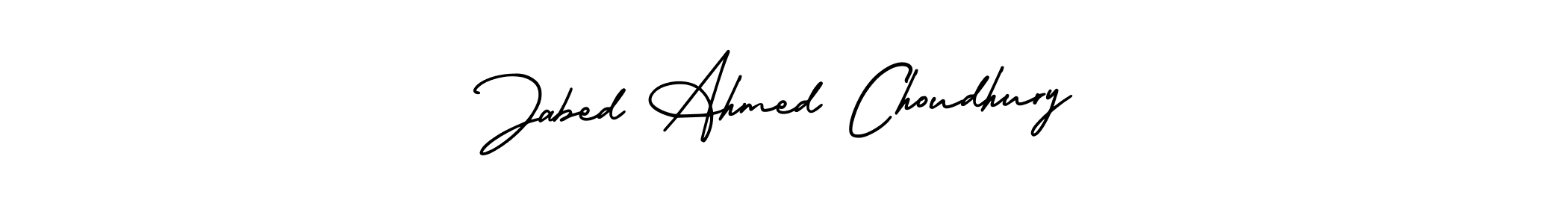 Also You can easily find your signature by using the search form. We will create Jabed Ahmed Choudhury name handwritten signature images for you free of cost using AmerikaSignatureDemo-Regular sign style. Jabed Ahmed Choudhury signature style 3 images and pictures png