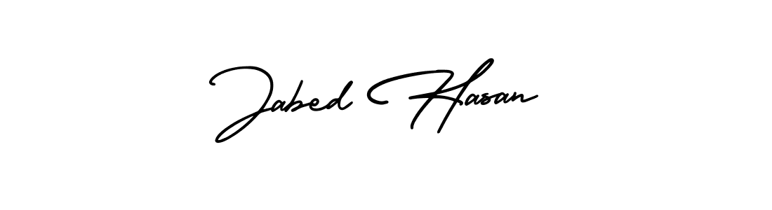 Create a beautiful signature design for name Jabed Hasan. With this signature (AmerikaSignatureDemo-Regular) fonts, you can make a handwritten signature for free. Jabed Hasan signature style 3 images and pictures png