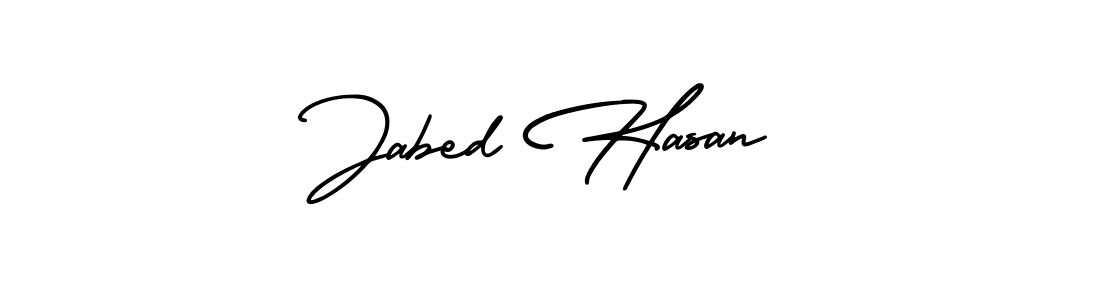 Also You can easily find your signature by using the search form. We will create Jabed Hasan name handwritten signature images for you free of cost using AmerikaSignatureDemo-Regular sign style. Jabed Hasan signature style 3 images and pictures png