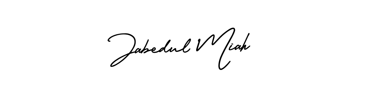 Also You can easily find your signature by using the search form. We will create Jabedul Miah name handwritten signature images for you free of cost using AmerikaSignatureDemo-Regular sign style. Jabedul Miah signature style 3 images and pictures png