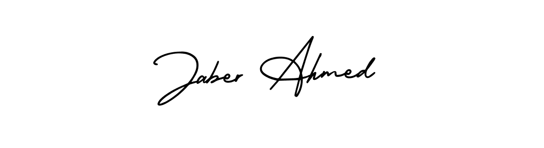 Also You can easily find your signature by using the search form. We will create Jaber Ahmed name handwritten signature images for you free of cost using AmerikaSignatureDemo-Regular sign style. Jaber Ahmed signature style 3 images and pictures png